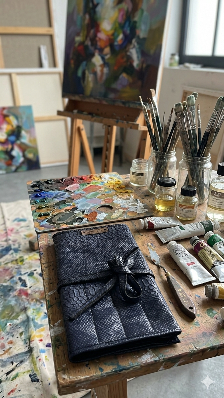 Trousse de rangement pinceaux