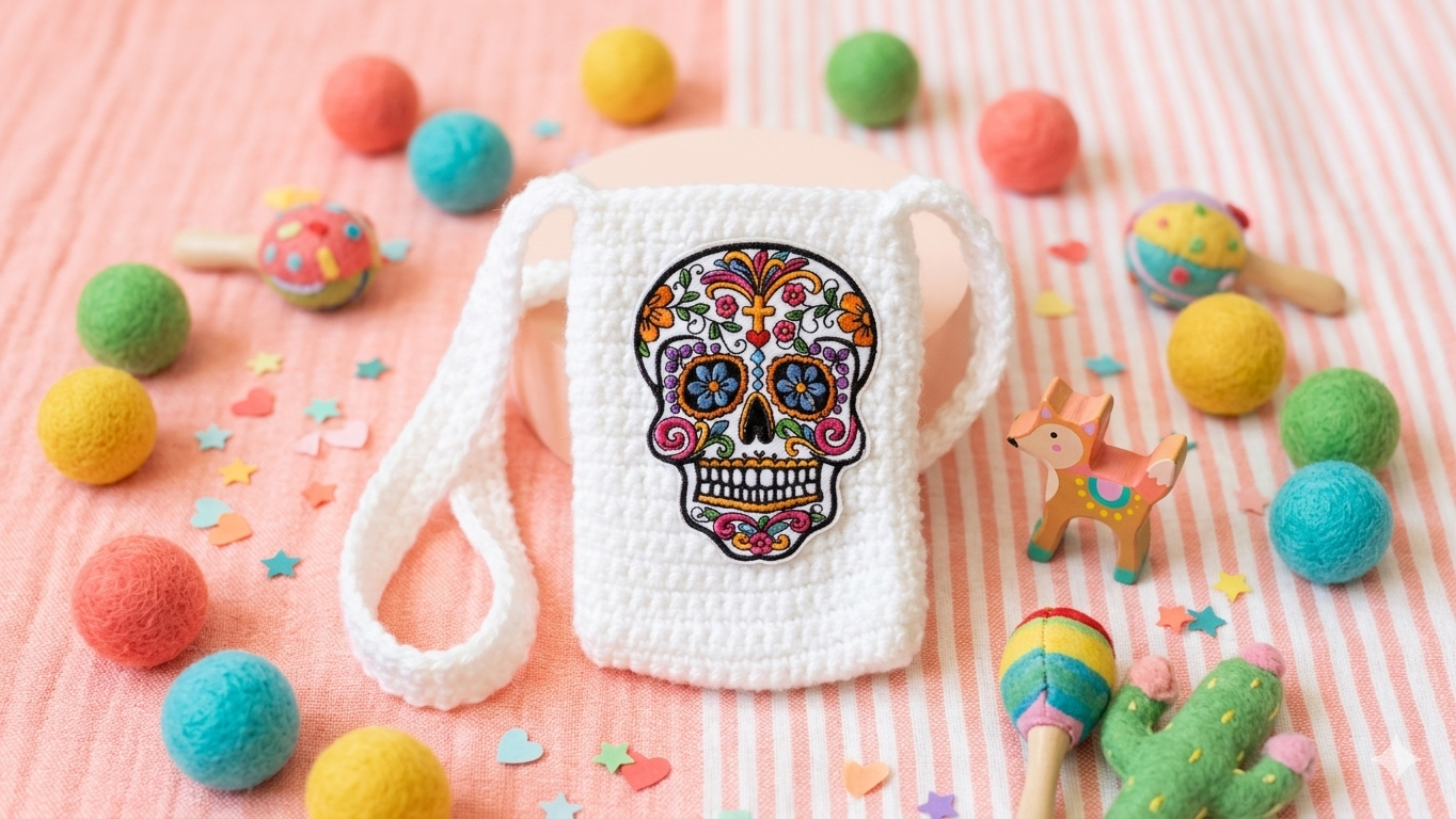 Petite sacoche en laine pour enfants au crochet